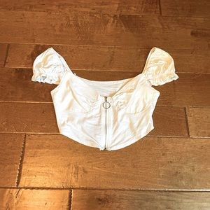 White Crop Top